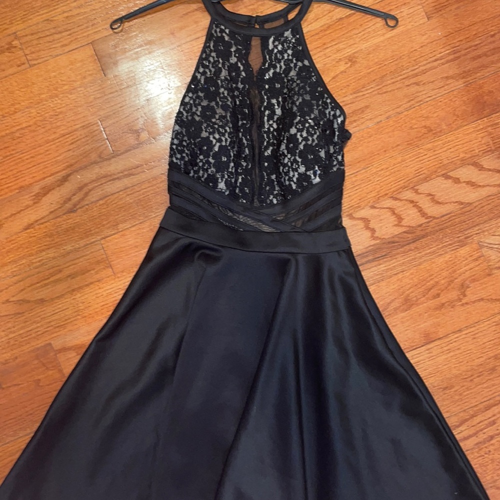 Black sparkly Morgan & Co dress